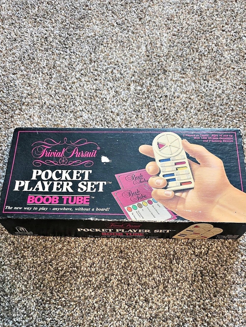 Vintage Trivial Pursuit Pocket Player Set Boob Tube